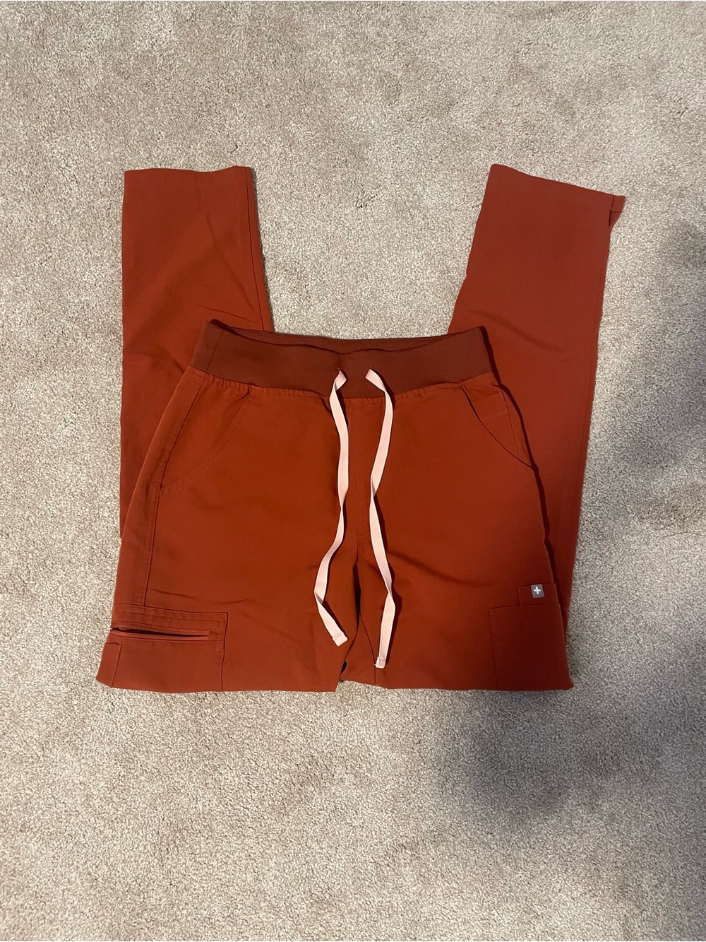 Women’s figs Rust orange Drawstring Joggers S/T